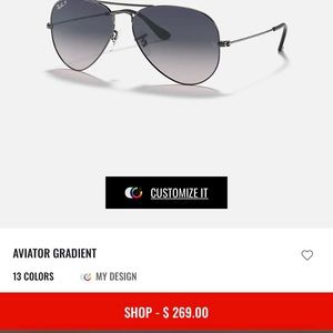 Brand New Ray Ban Polarized Aviator Sunglasses